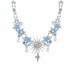 Collier Etoiles bleu et cristal zhang zhehan-by on aura tout vu