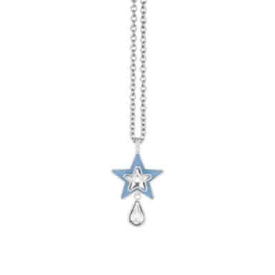 Pendentif bleu et cristal zhang zhehan-by on aura tout vu